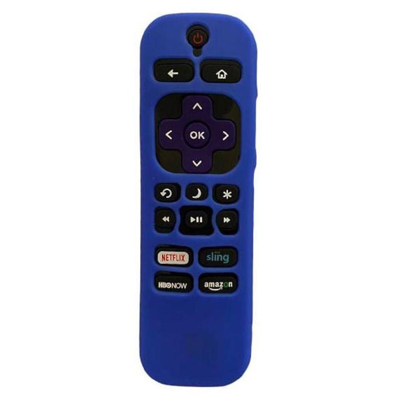 Funda Control Roku Stick Insignia Roku tv y Sharp Roku tv Azul