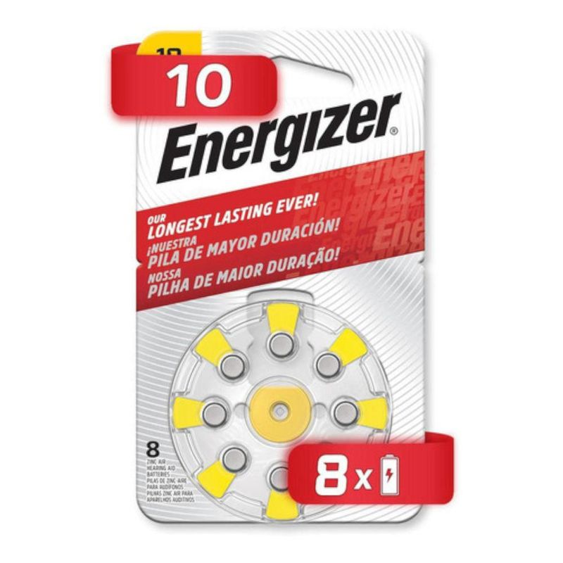 Bateria Pila Auditiva Energizer AZ10 8 Piezas de 1.45 V