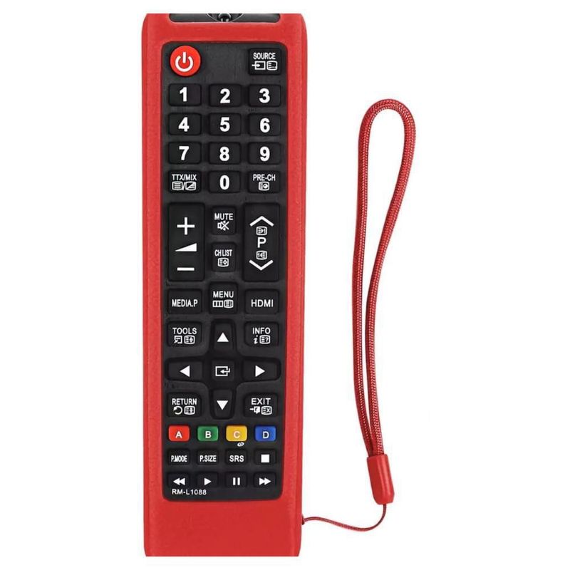 Funda Control Samsung Tv Y Blu Ray Samsung Rojo