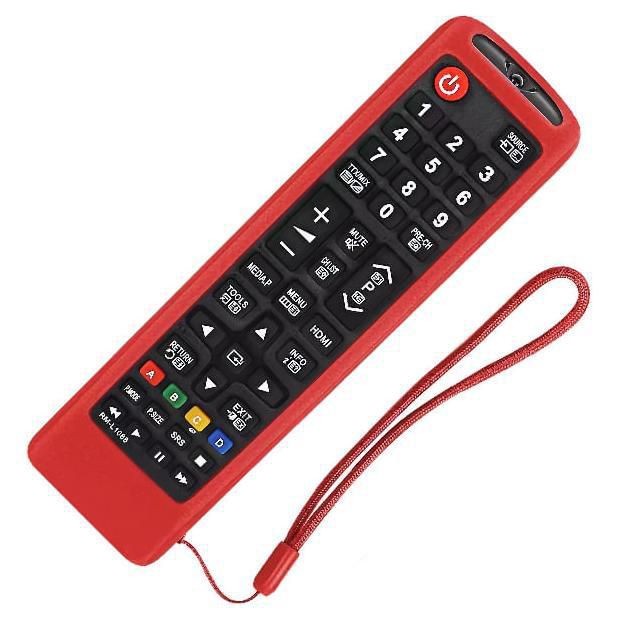 Funda Control Samsung Tv Y Blu Ray Samsung Rojo