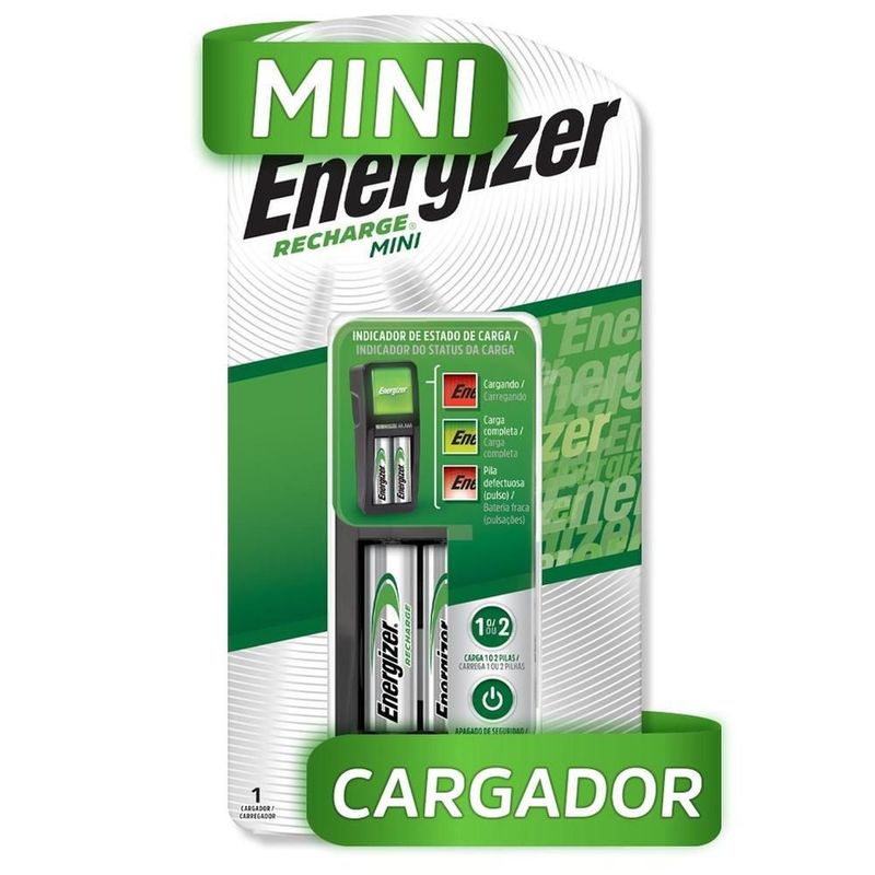 Cargador energizer mini aa-aaa 2 pilas aa 1300mah ch2pc4