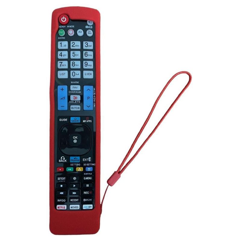 Funda Para Control Lg AKB73756502 AKB73756504 Rojo