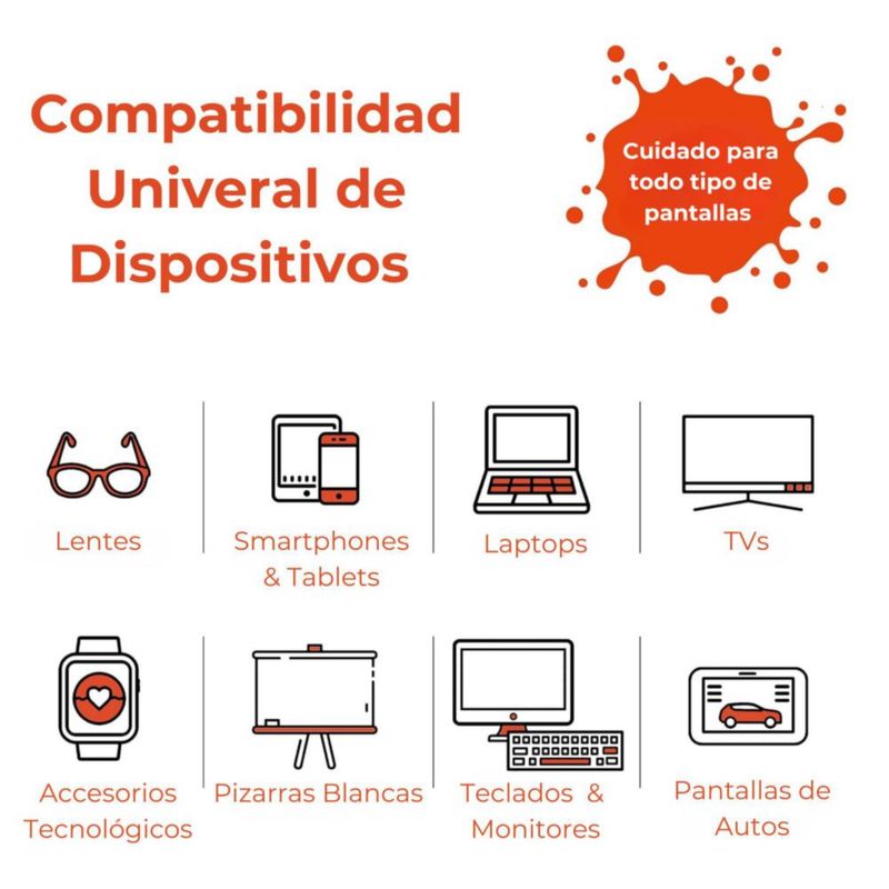 Limpiador de Pantallas Whoosh! 100 ml + 1 paño de micro fibra