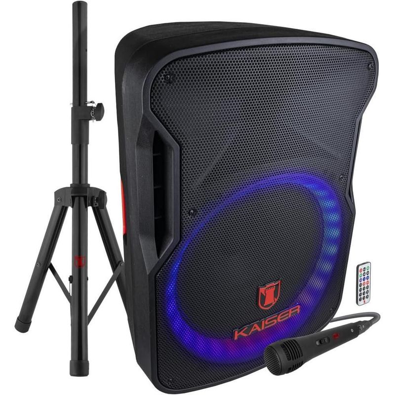 Bafle bocina ksr msa-6516mx 15 pul tripie microfono