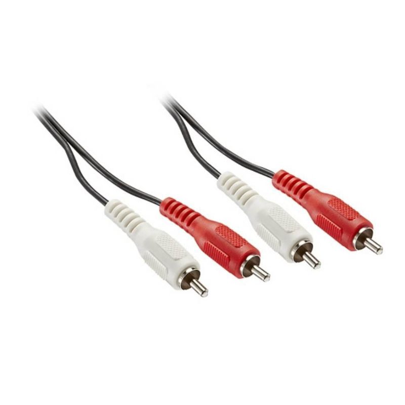 Cable de audio estéreo RCA NS-HZ502 Insignia 1.8 metros color negro