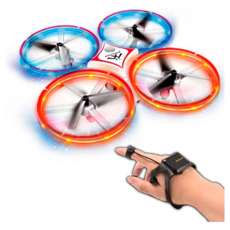 DRONE VAK 1841 CONTROL POR MANO ELUDE OBSTACULOS ACROBACIAS