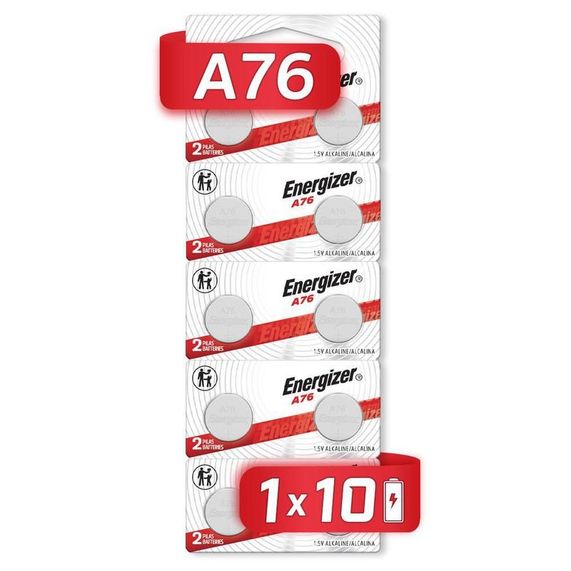 Pila energizer a76 alcalina tira 200 unidades lr44 ag13