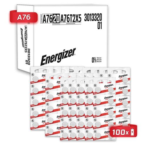 Pila energizer a76 alcalina tira 200 unidades lr44 ag13