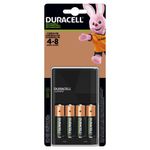 Cargador Duracell Con 4 Pilas Recargables AA de 2,500 mAh
