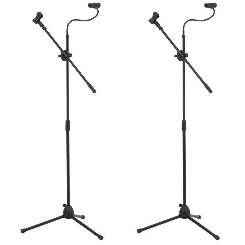 Pedestal Para Micrófono Soporte Celular Boom Tripie Set 2 Pz