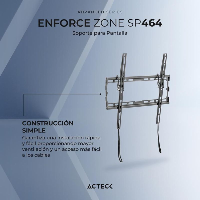 Soporte smart tv acteck enforce sp464 32 a 70 pulgadas 45kg