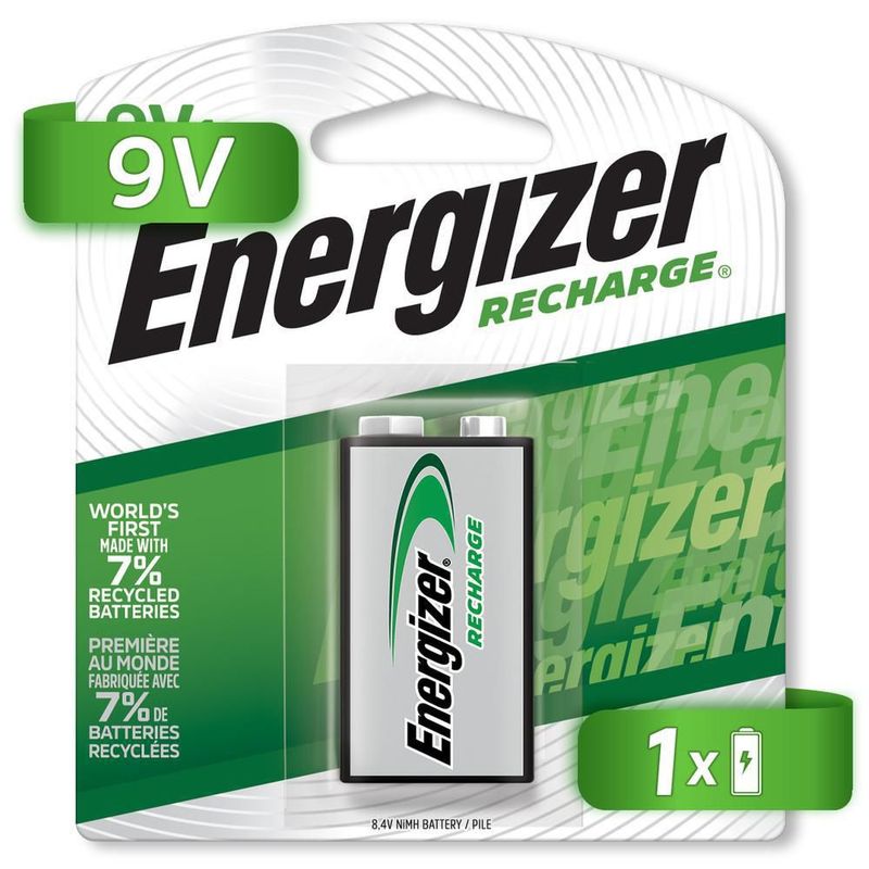 Pila energizer 9v recargable blister 12 unidades