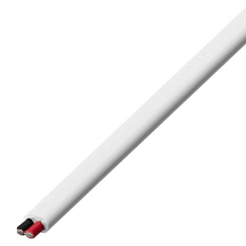 Cable de altavoz ultraplano en carrete Rocketfish 15 metros blanco
