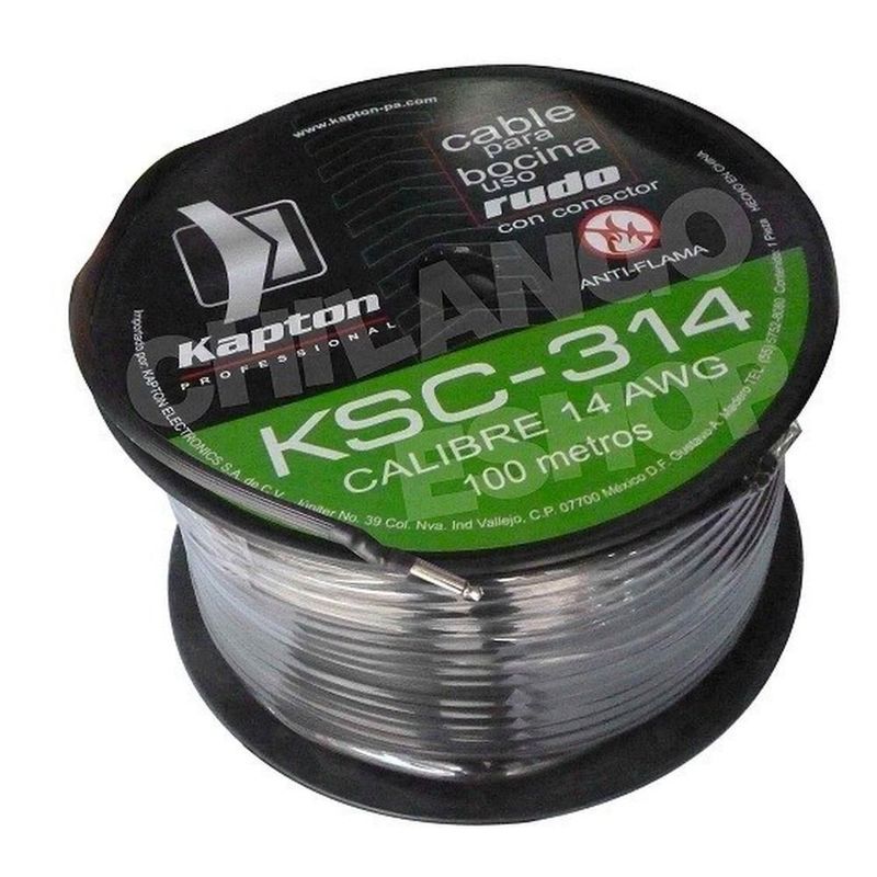 Cable para bocinas cal 14 uso rudo 100m