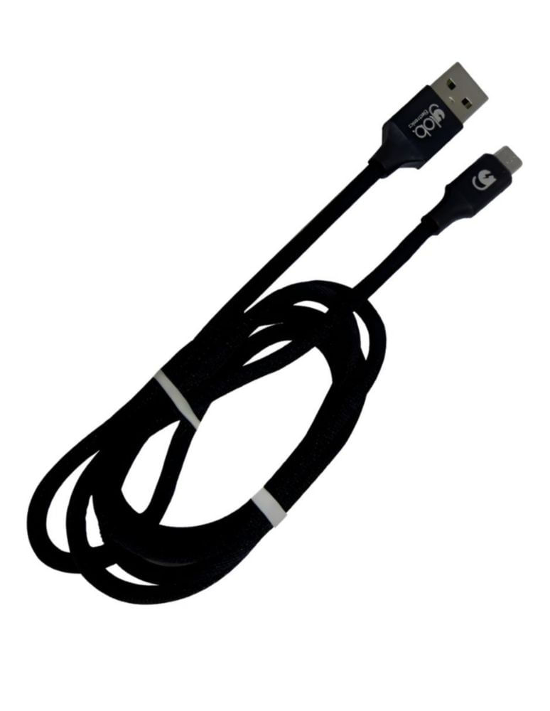 Cable de carga Micro USB 24CJ V8 Glob 1 metro color negro