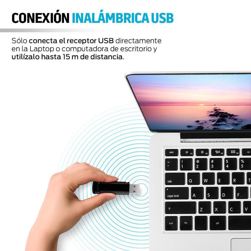 Apuntador Láser y Presentador Inalámbrico para Windows y Mac