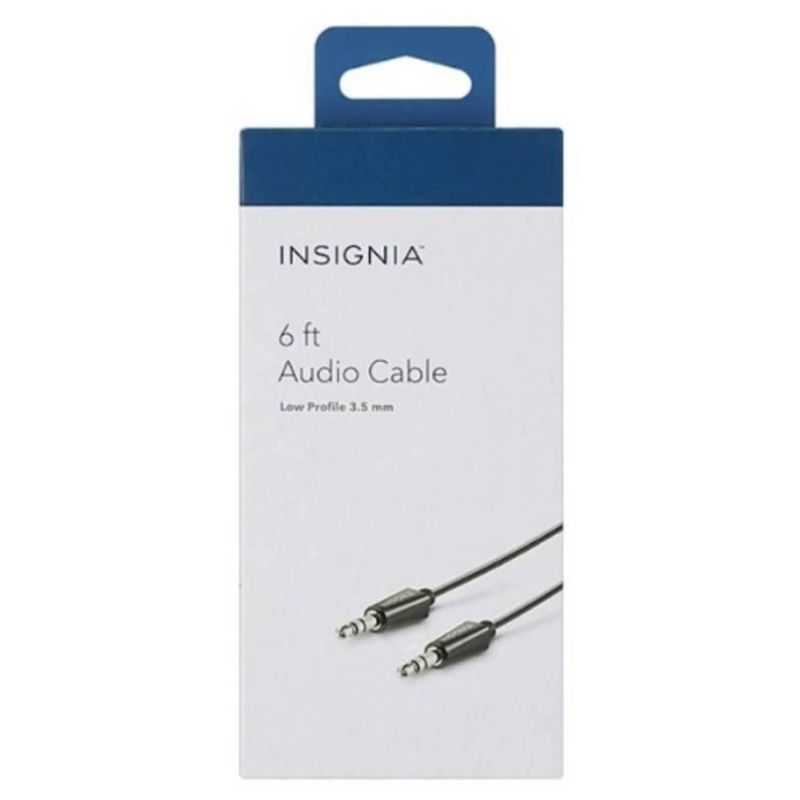Cable de audio Jack 3.5 mm NS-MH32 Insignia 1.8 m color negro