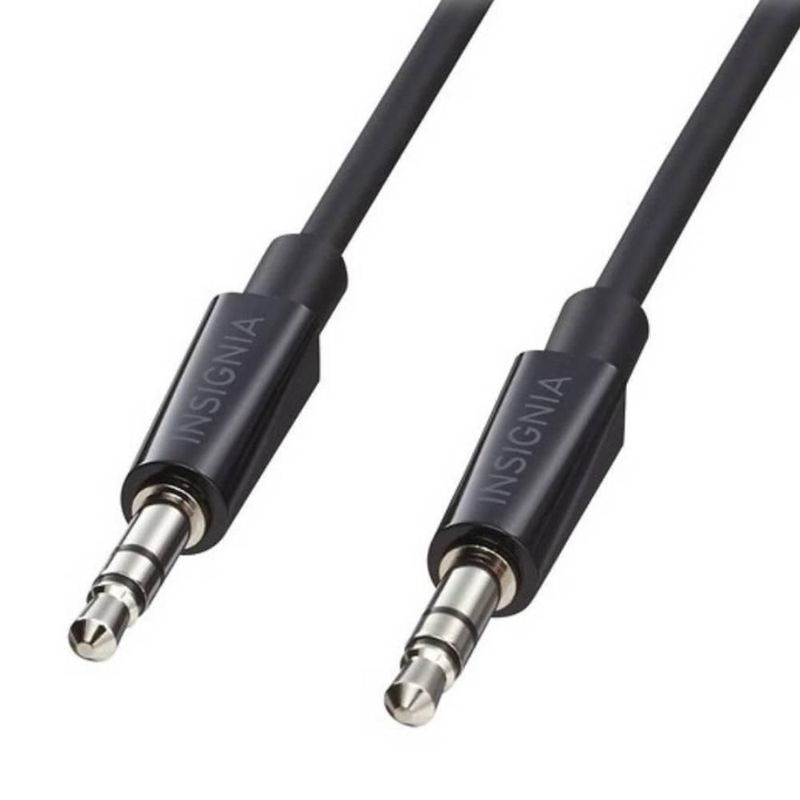 Cable de audio Jack 3.5 mm NS-LW16 Insignia 90 cm color negro
