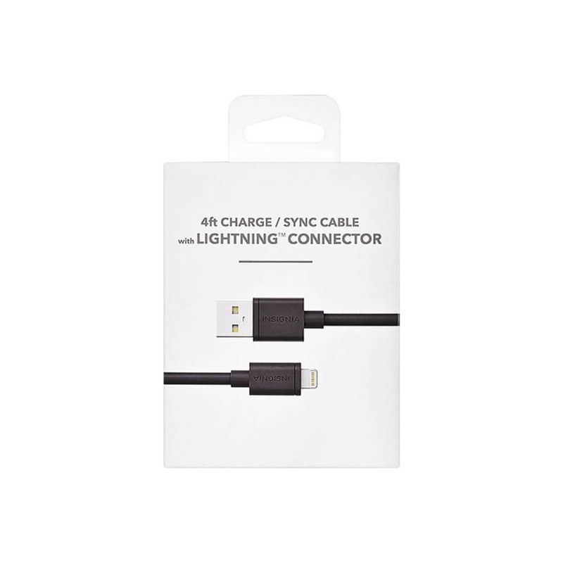 Cable de carga Lightning Insignia con certificación MFI 1.2 m