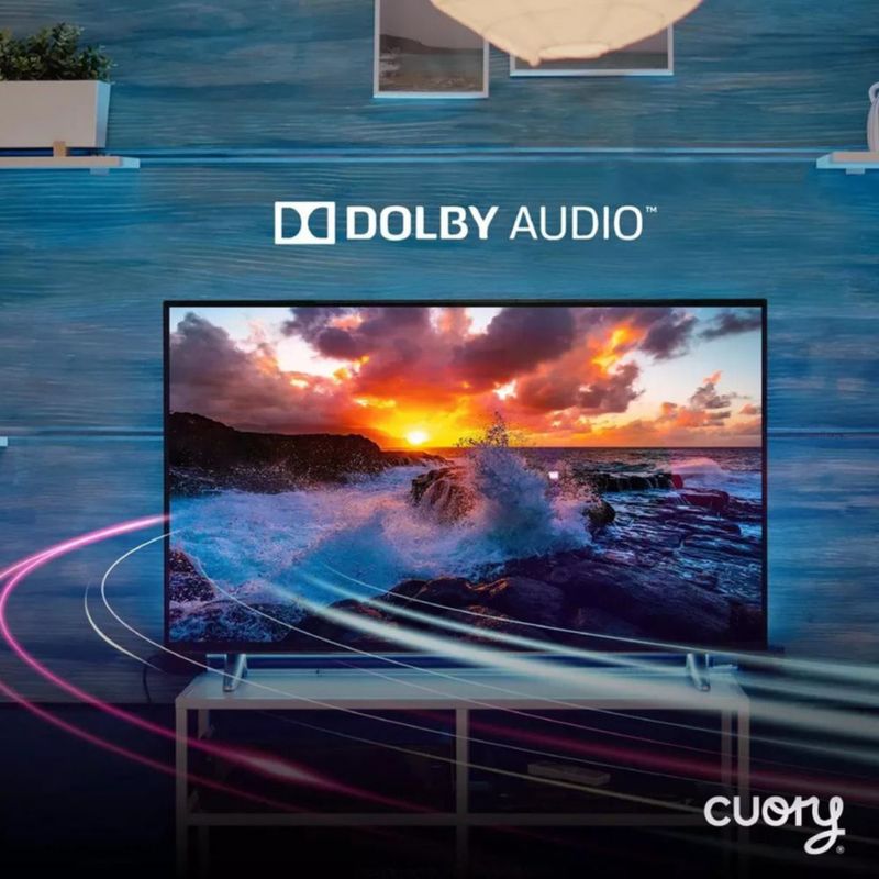 Smart TV pantalla 32 pulgadas Cuory Android TV DLED HD Bluetooth Dolby Audio