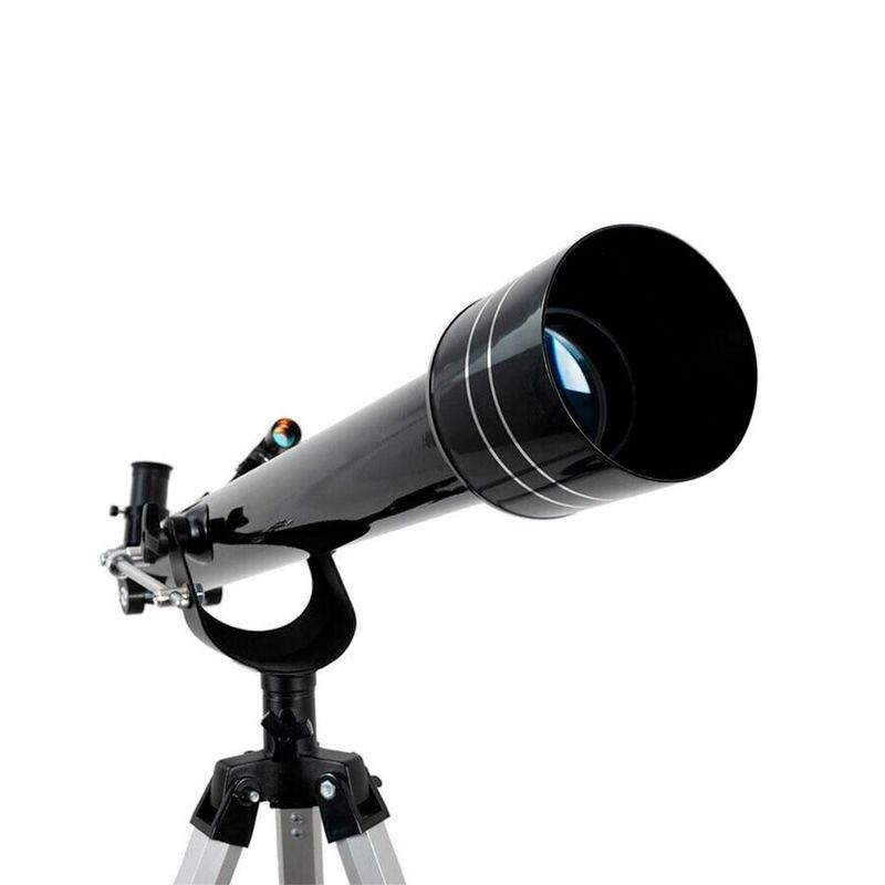 Telescopio Astronómico Profesional 60 mm Altura Ajustable  Blulander 78-120 cm, 3 Oculares, Lentes Barlow,  Espejo Cenital, Alta Definición