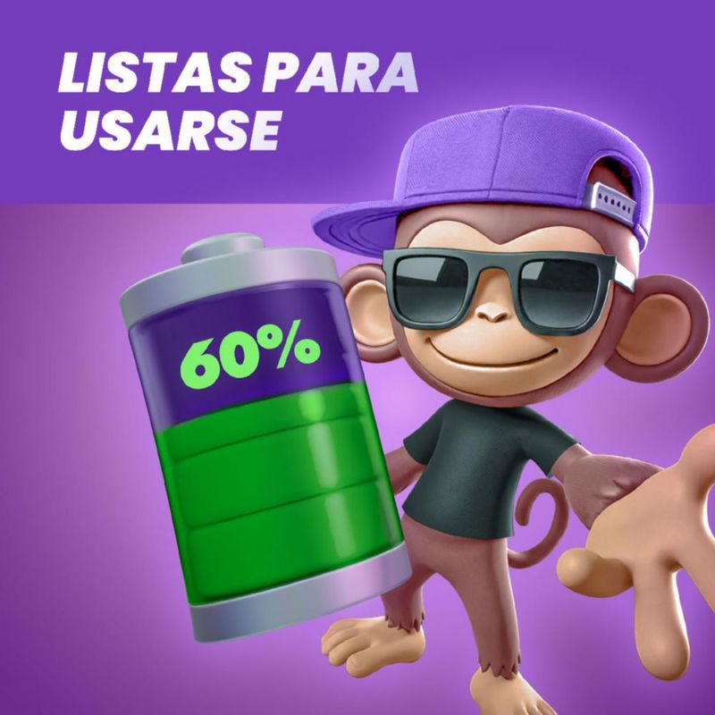 Cargador Pilas Baterías + 8 AA Recargables Monkey Soul USB-C