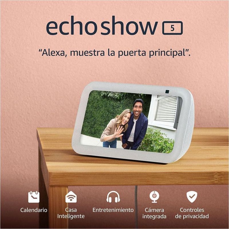 Bocina alexa echo show 5 b09b2qtgfy 3ra gen 5.5 pul glacier