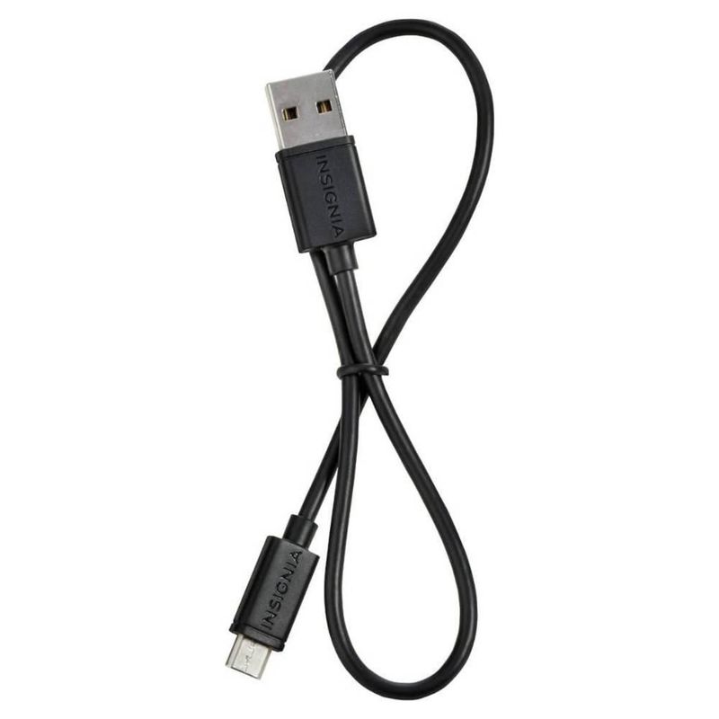 Cable de carga y sincronización micro USB Insignia 30 cm negro