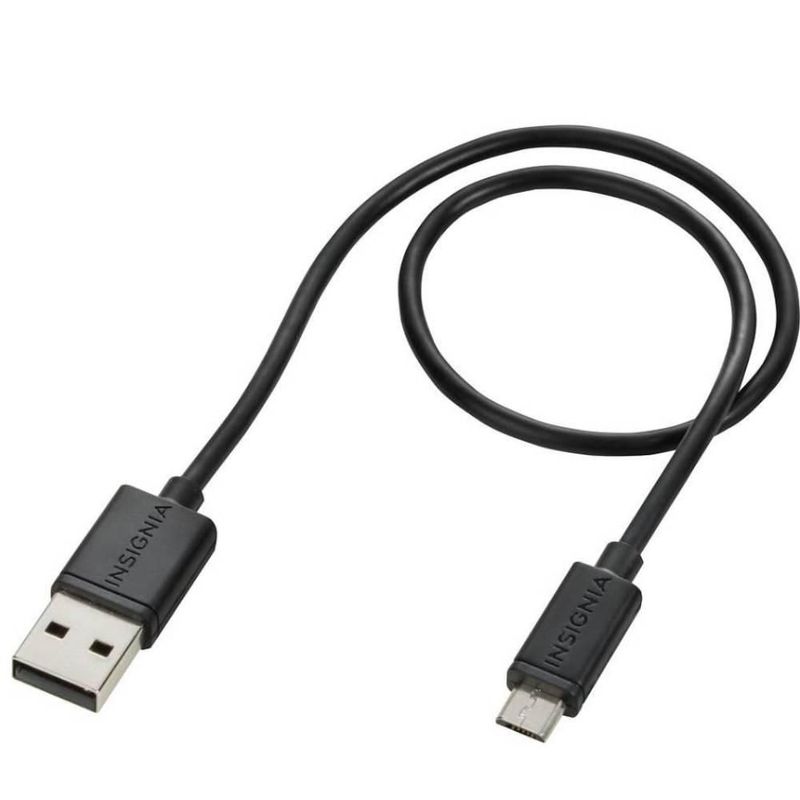 Cable de carga y sincronización micro USB Insignia 30 cm negro