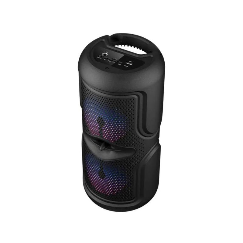 Pure Acoustics Hipbox Bocina Bluetooth Con Luces Led, Negro