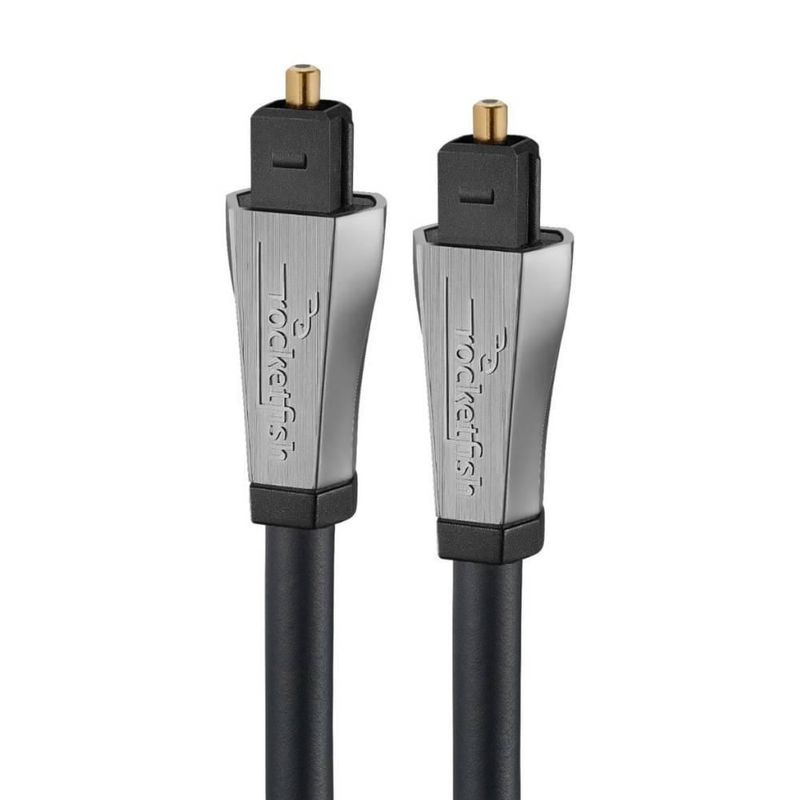 Cable de audio óptico Toslink de 2.4 m Rocketfish color negro