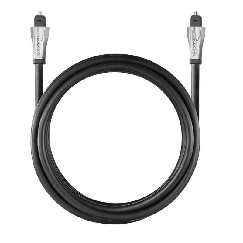 Cable de audio óptico Toslink de 2.4 m Rocketfish color negro