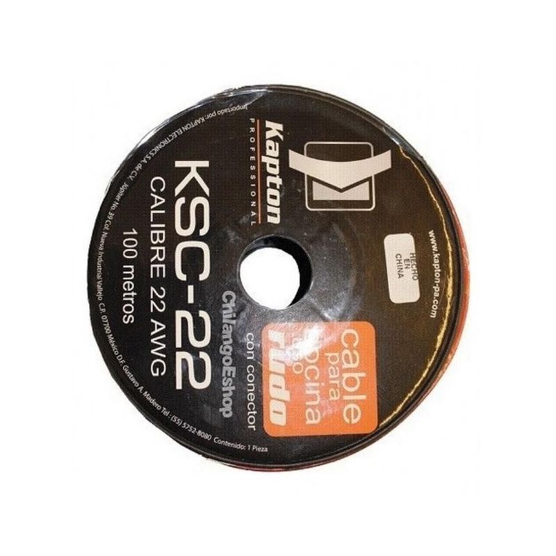 Cable para bocina uso rudo polarizado calibre 22 100 mts