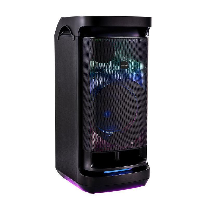 Bocina woofer 12" portátil alienpro ap-600 tws rgb 130w rms