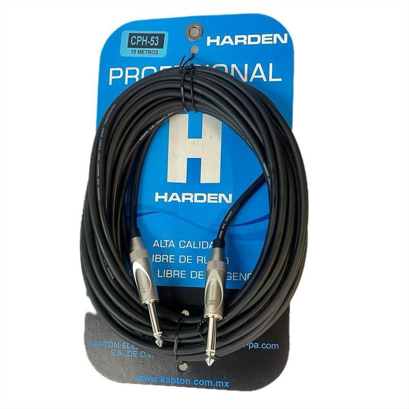 Extension linea de audio plug a plug 6.3 mono 10 metros cph-53