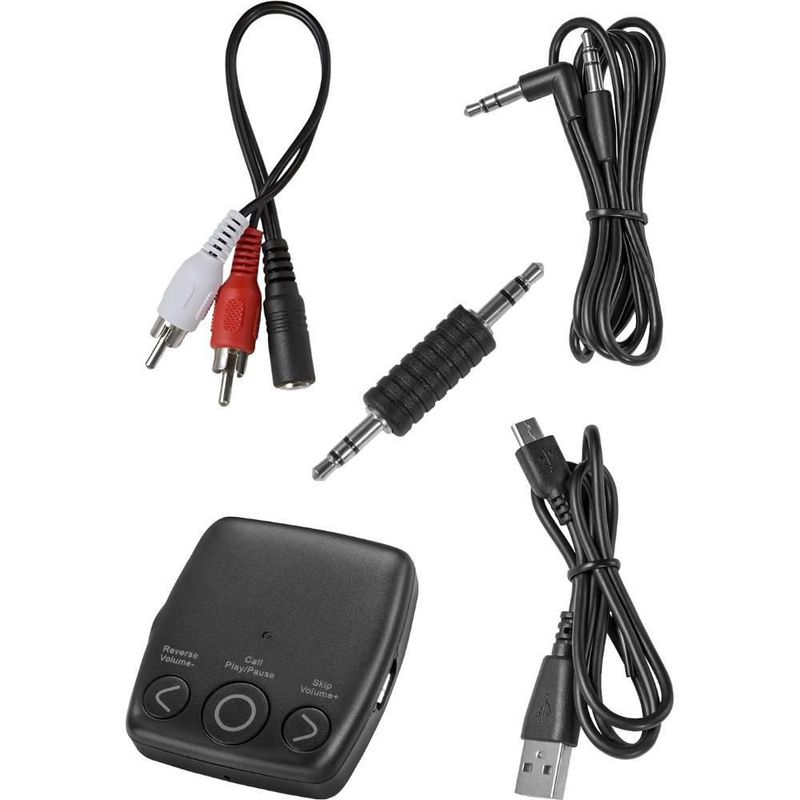 Receptor de audio Bluetooth portátil NS-MBTK35 Insignia color negro