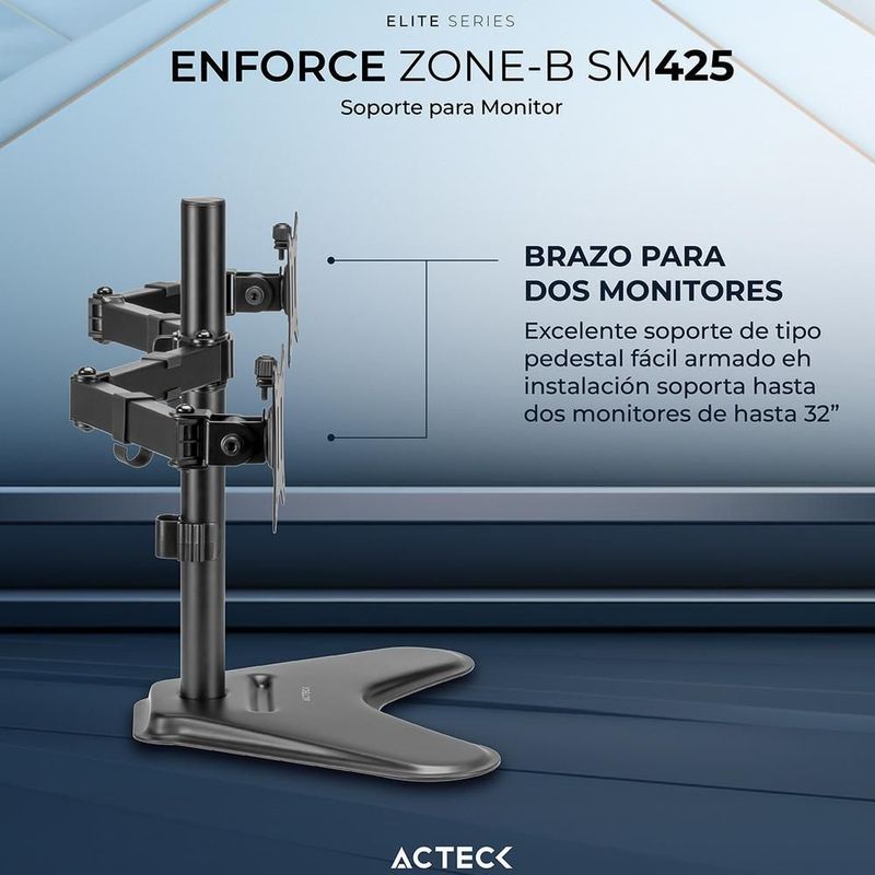 Soporte articulado dos monitores sm425 hasta 32" ajustable
