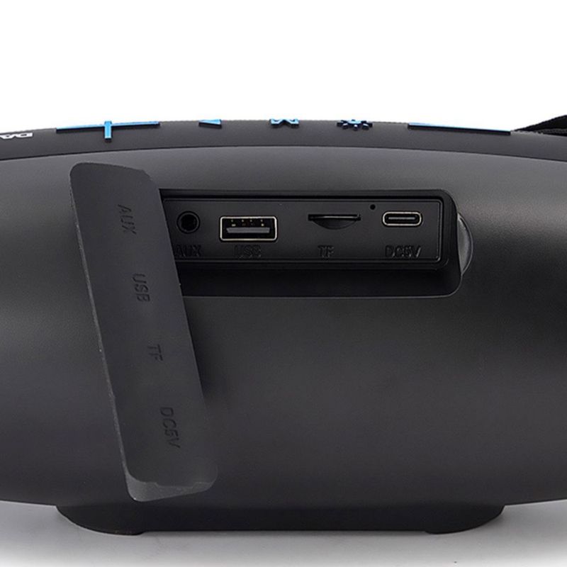 Bocina Inalámbrica Bluetooth Con Subwoofer Daewoo Booster Led Fm Usb Radio Fm