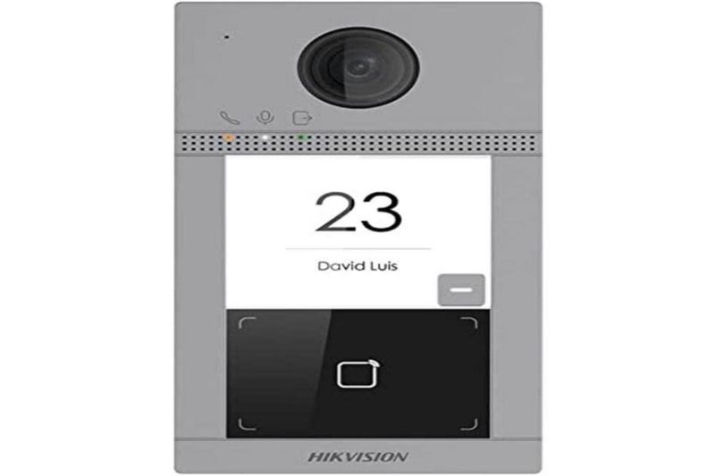 Hikvision Videoportero IP WIFI (IP65 + IK08) con Llamada y Apertura Desde App Hik-Connect/Soporta 1 Departamento y hasta 6 Monit