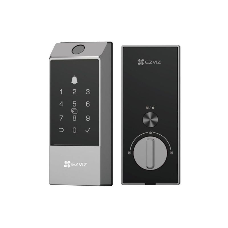 EZVIZ DL04 Pro - Bloqueo inteligente de cerrojo de 2,4 GHz Wi-Fi|Desbloqueo de huellas dactilares|Desbloqueo y controles remotos