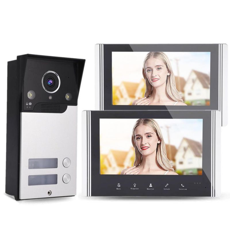de Intercomunicación con Timbre de Video para TUYA Smart 7in TFT LCD Screen 120 ° Gran Angular para Home Apartment AC100‑240V