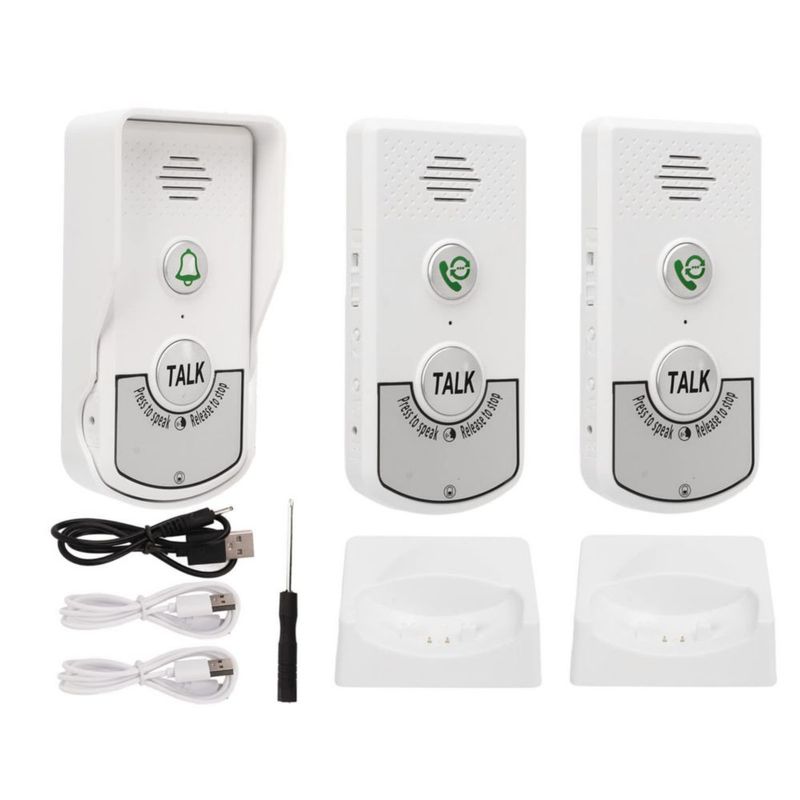 Intercomunicadores Inalámbricos para el Hogar, Timbre para el Hogar Ampliamente Utilizado en Hogares, Hoteles, Villas, Fábricas,