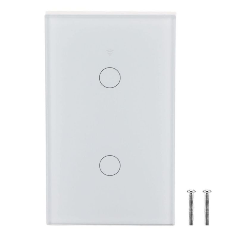 WiFi Interruptor de Pantalla táctil, Interruptor Remoto con Teclas táctiles Altamente sensibles, Adecuado para Google, Control d