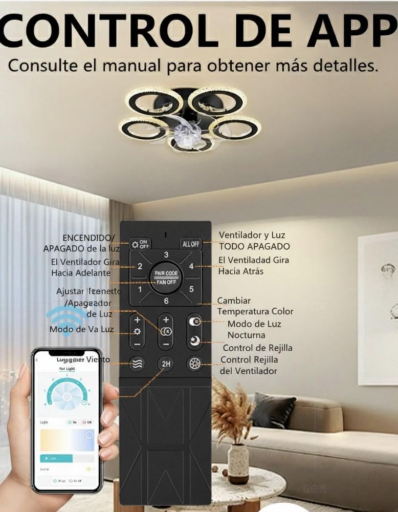 Control Compatible con Abanico de Techo Smart