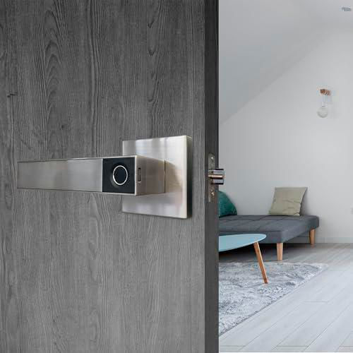 Yale Assa Abloy Manija Inteligente Eléctrica Yale Biométrica Níquel Satin