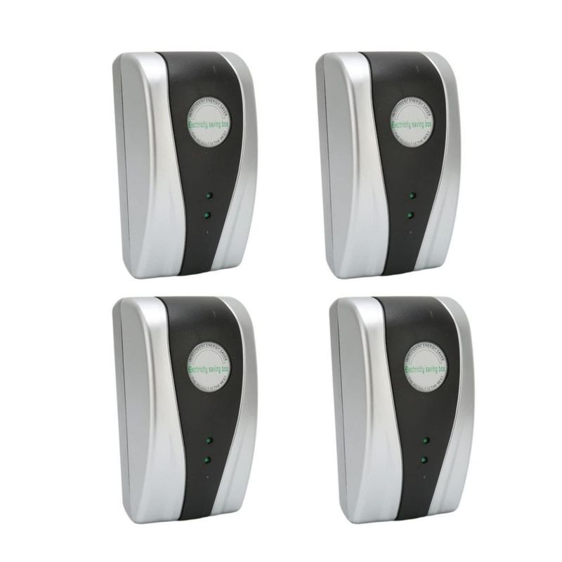 Ahorro de energía, paquete de 4 cajas de ahorro de energía inteligente de ahorro de energía automático con luz indicadora para e