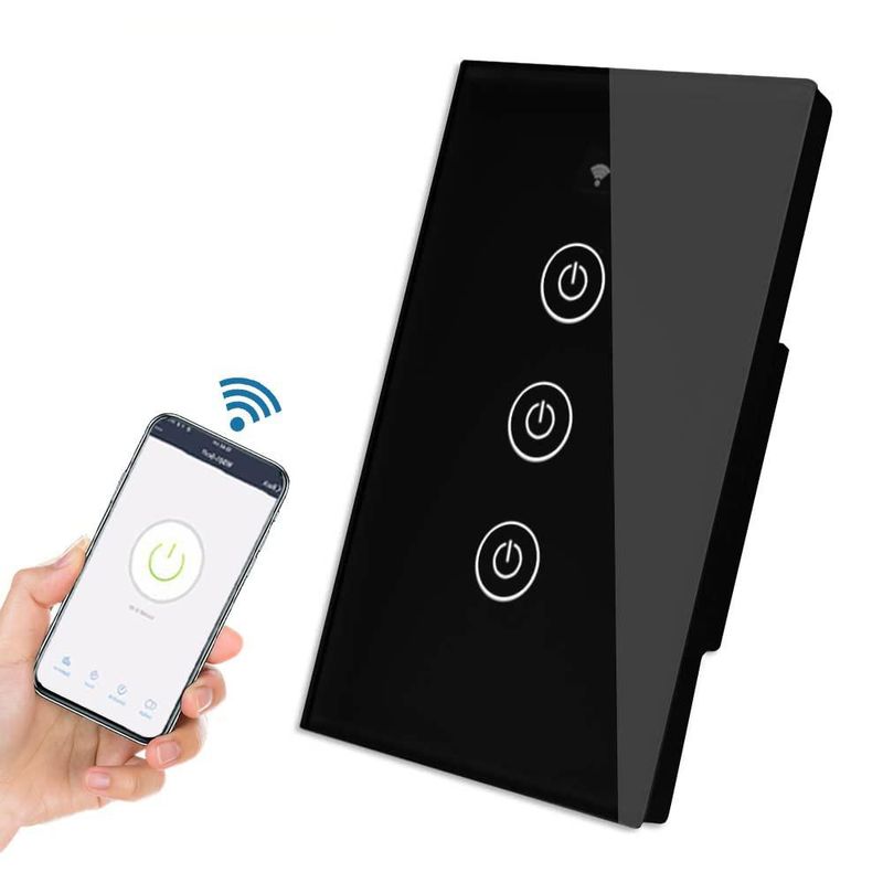 Apagadores Inteligente, EASYTAO WiFi Interruptor de Pared (Requiere Línea Neutra), Control Remoto, APP Smart Life/Tuya, Compatib