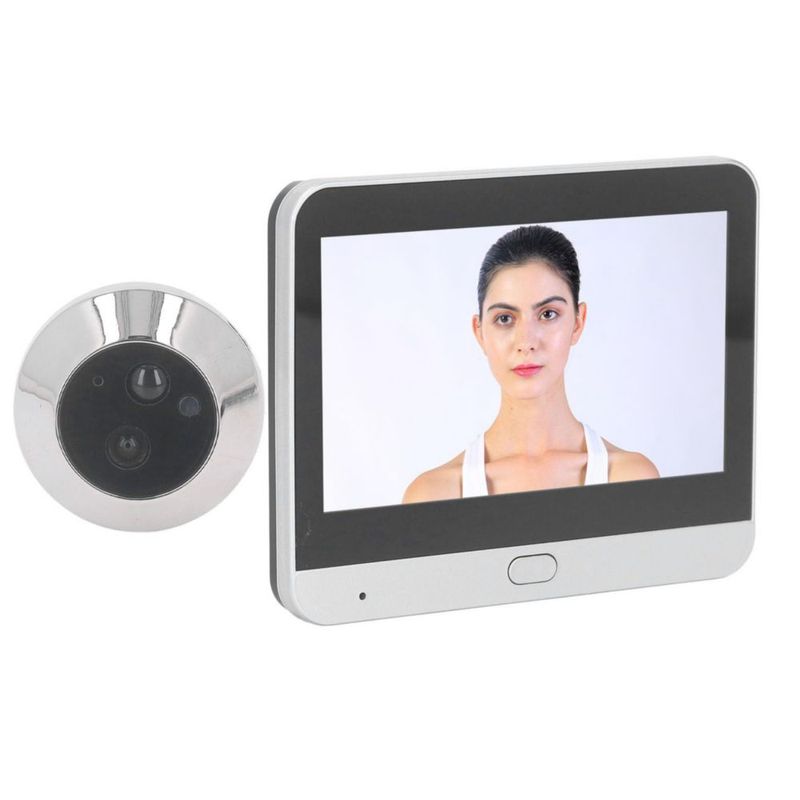 Timbre con Video Cámara de Timbre Inalámbrica WiFi con Visión Nocturna HD 1080P,Audio de 2 Vías,Detección de Movimiento PIR Gran