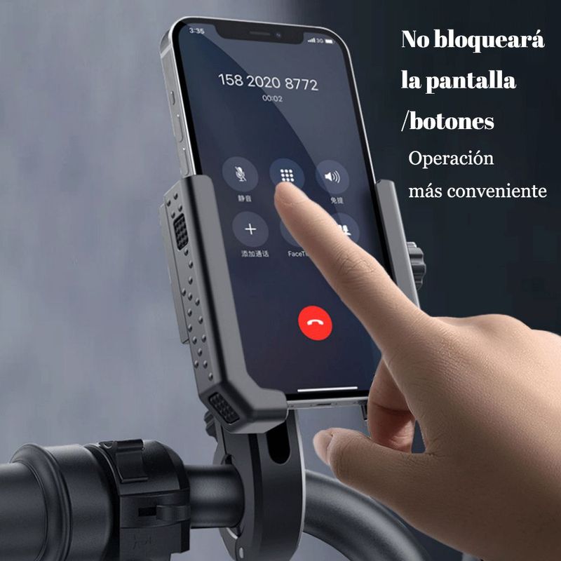 Soporte para teléfono para bicicleta, de aleación de aluminio, soporte para teléfono de bicicleta de carretera.HOGAWAY