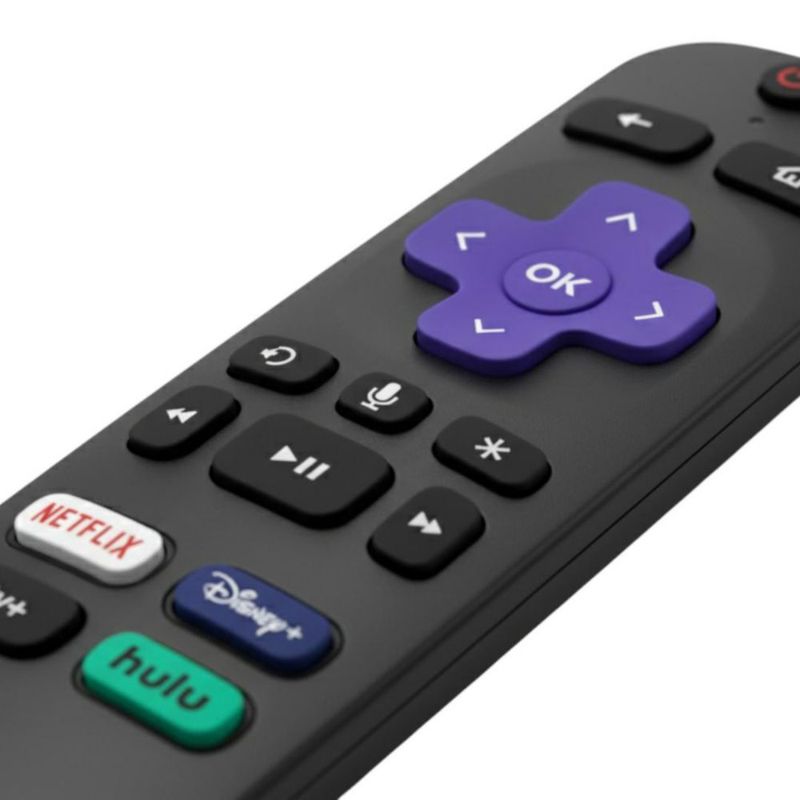 Control Compatible con Roku Tv con Botón de Enlace